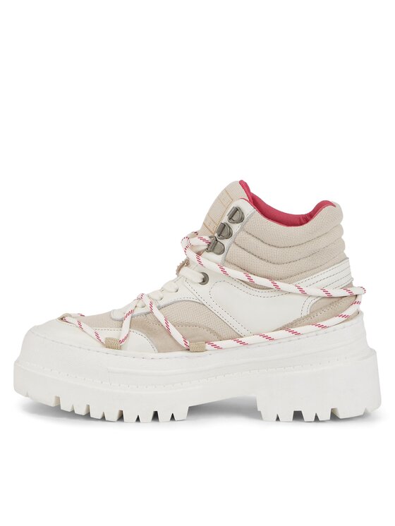 Tommy Jeans Tommy Jeans Trapper stila apavi Tjw Hybrid Boot EN0EN02338 Balts