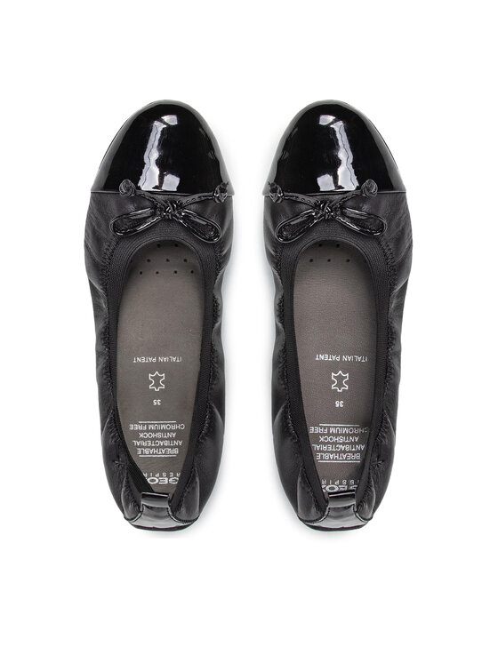 Geox Geox Balerīnas J Piuma Bal F J11B0F 03902 C9999 D Melns