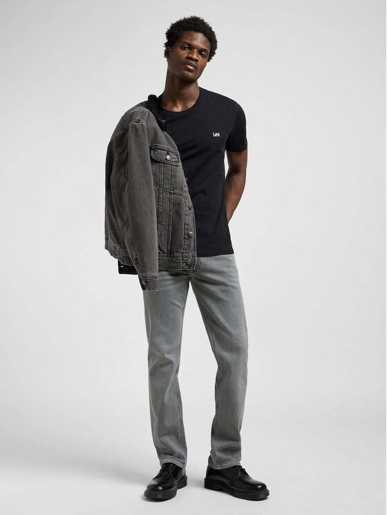 Lee Lee Jeansy DAREN ZIP FLY Szary Straight Fit