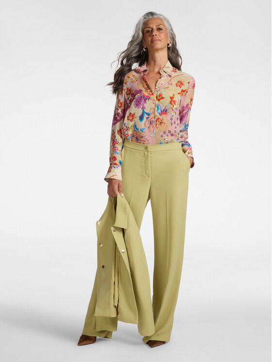 Elena Mirò Elena Mirò Koszula 5018P000314N041 Czerwony Regular Fit