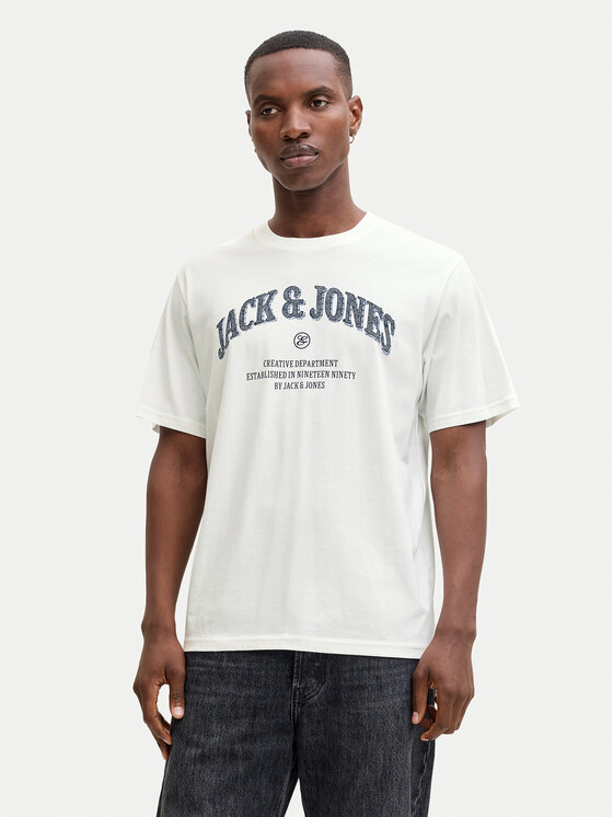 Jack & Jones Tricou Denver 12291213 Alb Relaxed Fit