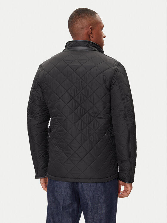 Barbour Barbour Bunda pro přechodné období Powell MQU0281BK11 Černá Slim Fit