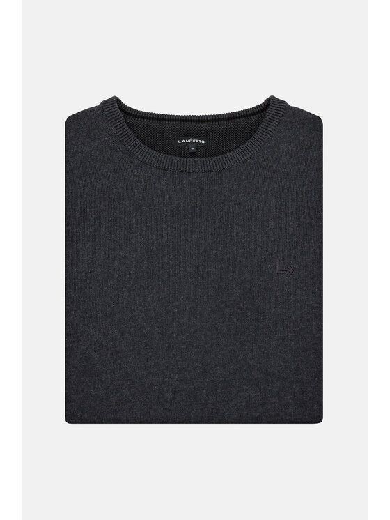 Lancerto Lancerto Sweter Jason SW073222000074 Szary Regular Fit