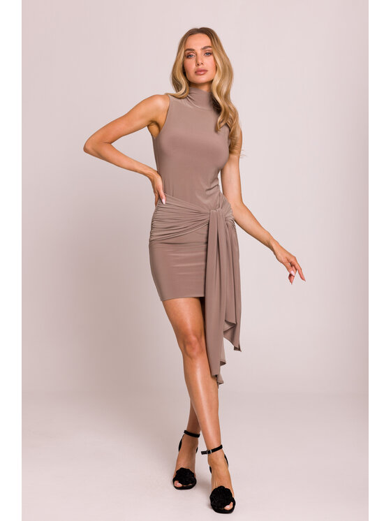 Made of Emotion Made of Emotion Večerní šaty M841 Béžová Premium Fit