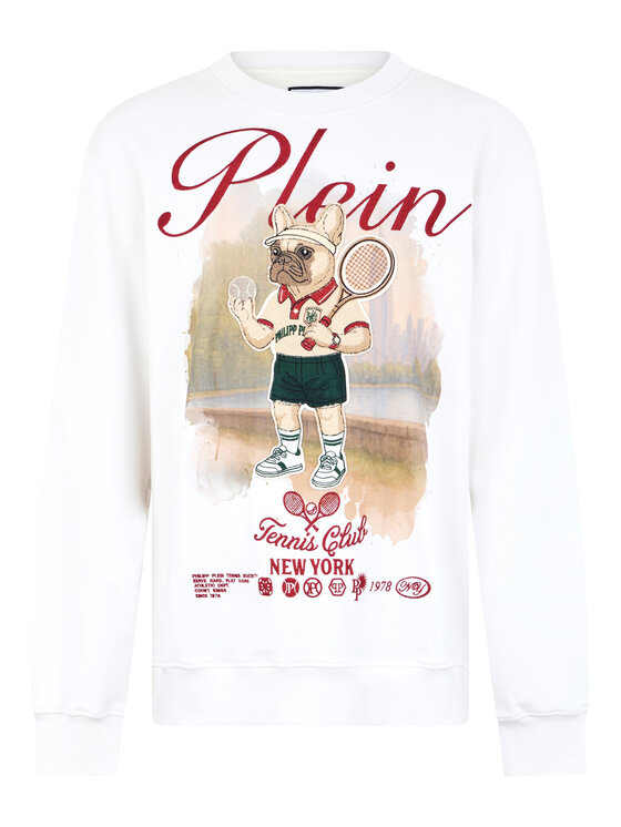 PHILIPP PLEIN PHILIPP PLEIN Bluza 30552 Biały Regular Fit