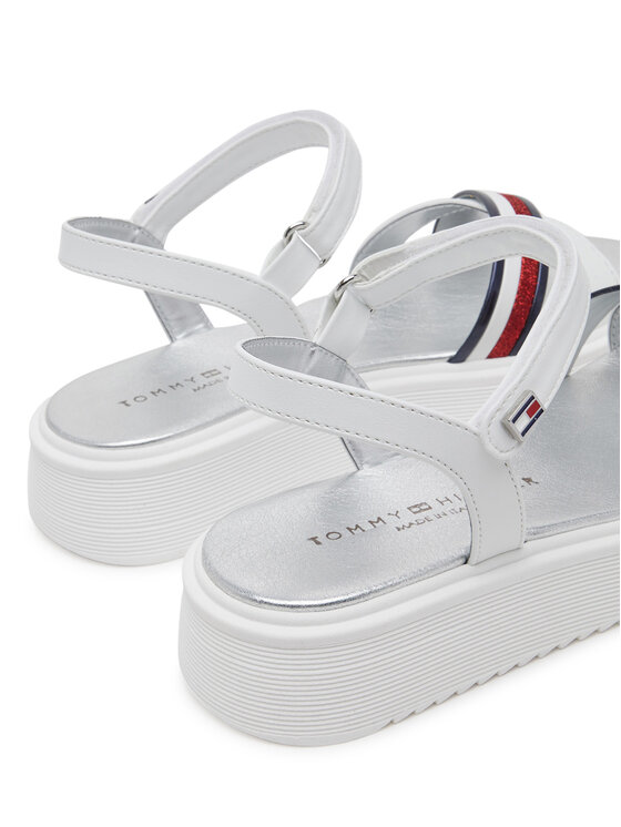 Tommy Hilfiger Tommy Hilfiger Sandały Sandal T4A2-33799-0273 S Biały