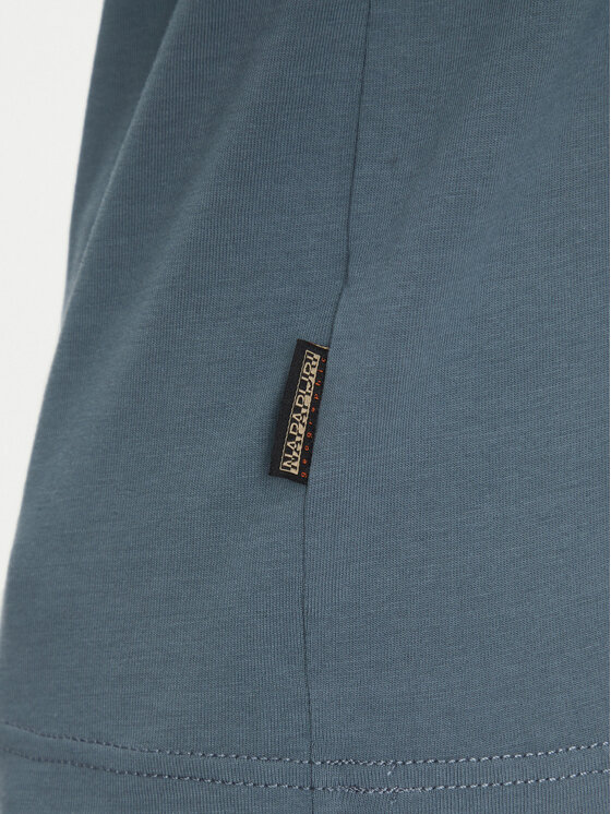 Napapijri Napapijri T-Shirt Iaato NP0A4HFZ Modrá Regular Fit