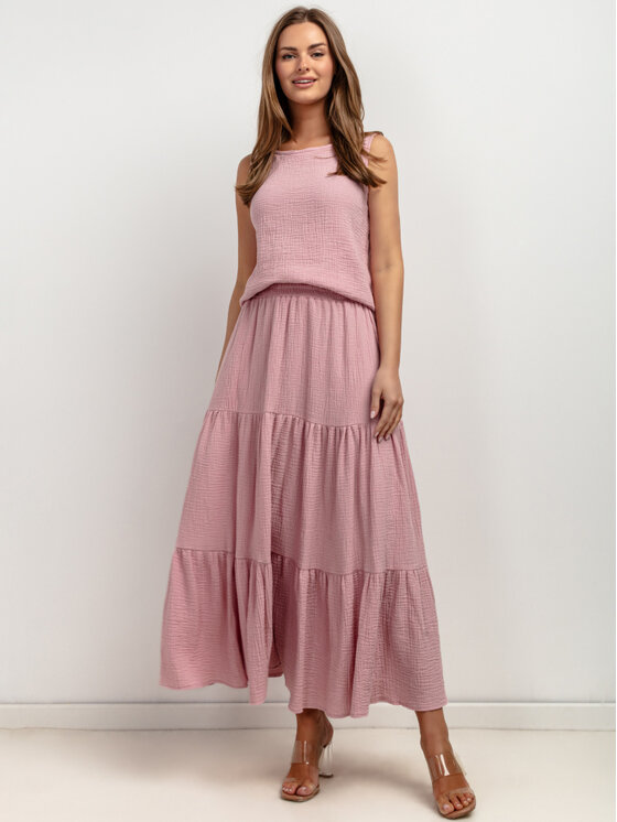 Tessita Tessita Spódnica T427/2/XL Różowy A-Line Fit