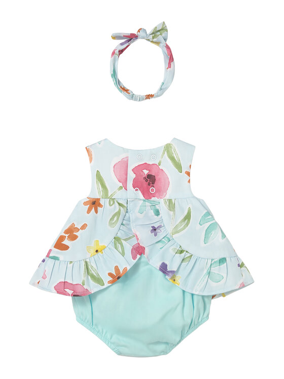 Mayoral Mayoral Ljetna haljina 1290 Zelena Regular Fit