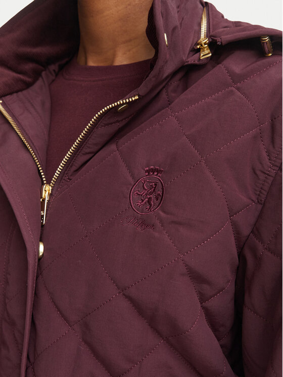 Tommy Hilfiger Tommy Hilfiger Pārejas jaka WW0WW51512 Bordo Regular Fit