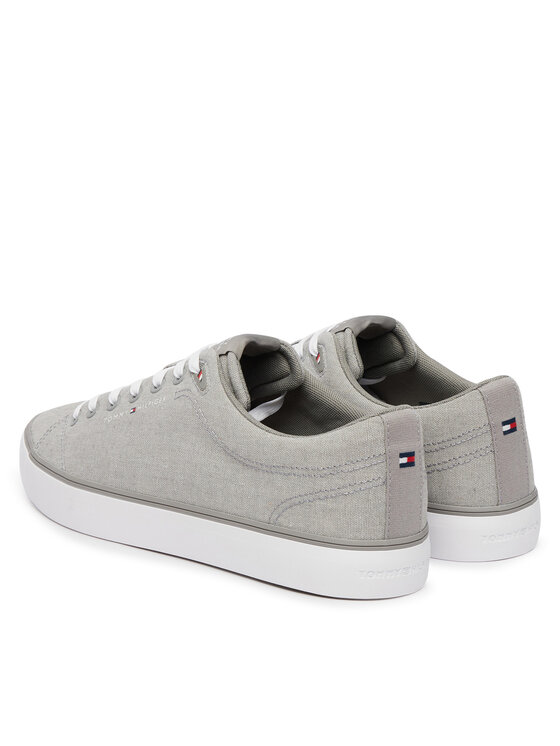 Tommy Hilfiger Tommy Hilfiger Πάνινα παπούτσια Th Hi Vulc Core Low Chambray FM0FM05818 Γκρι