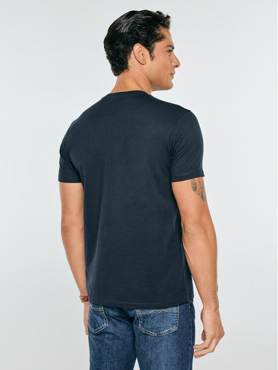 BIG STAR BIG STAR T-Shirt MERON Granatowy Basic Fit