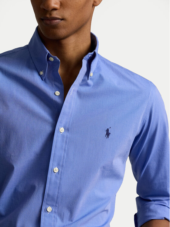 Polo Ralph Lauren Polo Ralph Lauren Marškiniai 710928255003 Mėlyna Custom Fit