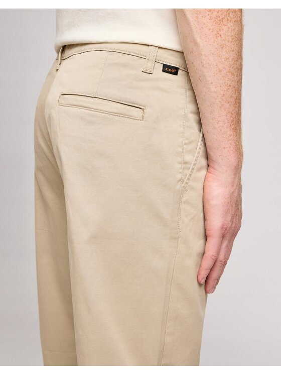 Lee Lee Chinosy Regular Chino Beżowy Chino Fit