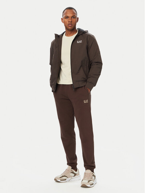 EA7 Emporio Armani EA7 Emporio Armani Prijelazna jakna 8NPB21 PNFZZ U6027 Tamno smeđa Regular Fit