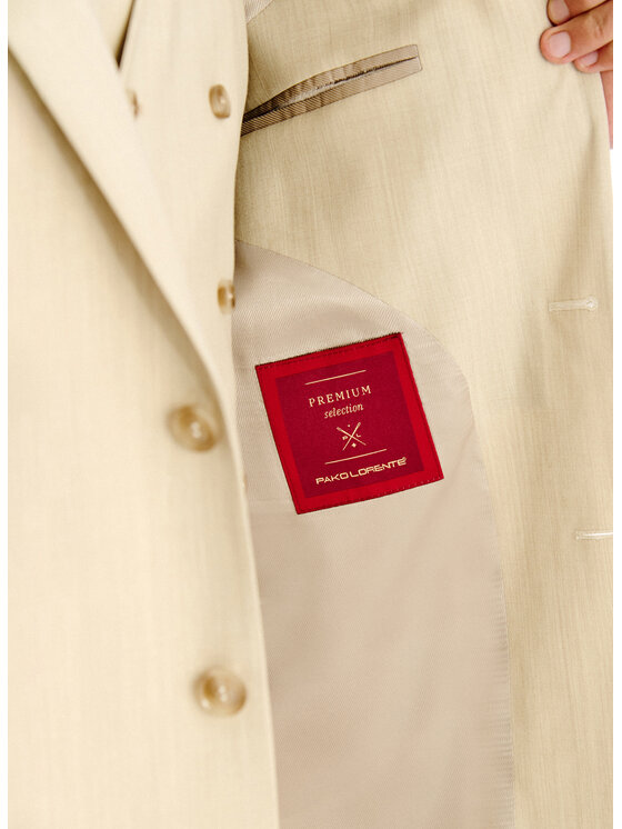 Pako Lorente Pako Lorente Marynarka P26SP-3G-022 Beżowy Slim Fit