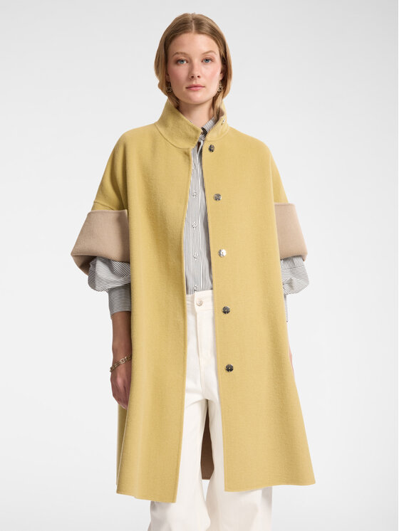 Elena Mirò Elena Mirò Cappotto 8076E000157N008 Giallo Regular Fit