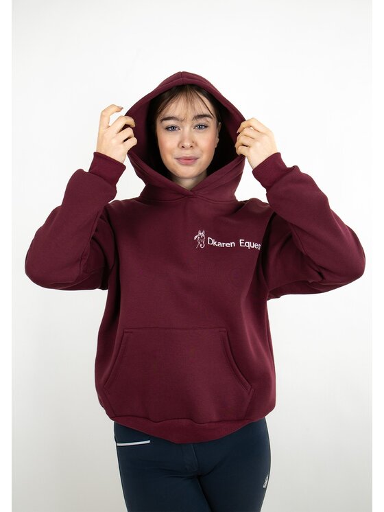 DKaren Sport DKaren Sport Bluza EQ001 Bordowy Classic Fit