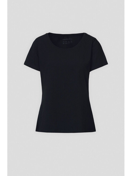 Lancerto Lancerto T-Shirt Savina TS073225000010 Czarny Slim Fit