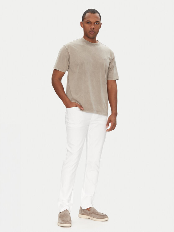 BOSS BOSS Džinsi Delaware Bo 50537832 Balts Slim Fit