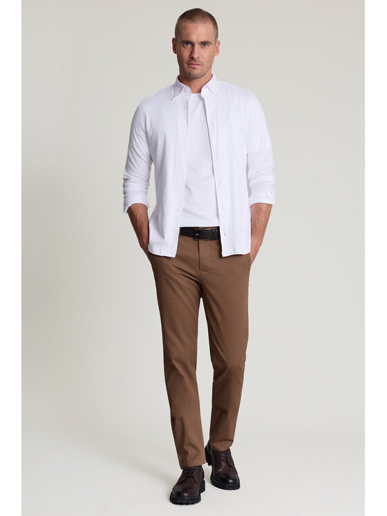 Próchnik Próchnik Chinosy PM2 SP082223000007 Beżowy Regular Fit