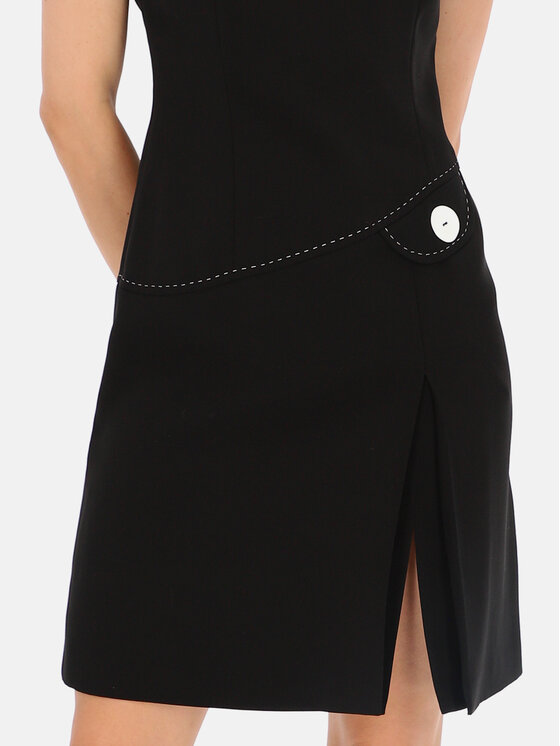 Potis & Verso Potis & Verso Sukienka elegancka Faro Czarny Slim Fit
