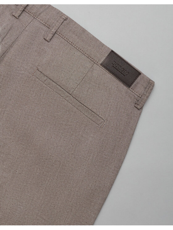 Borgio Borgio Szorty materiałowe scopello Brązowy Slim Fit