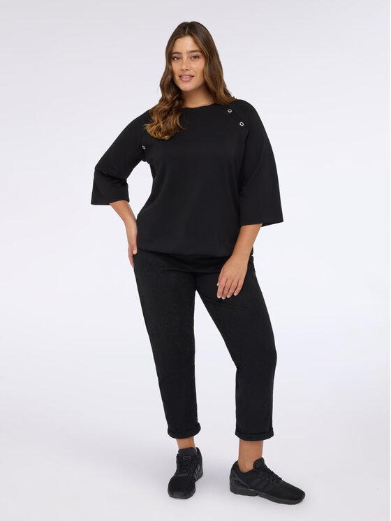 Fiorella Rubino Fiorella Rubino Spodnie materiałowe P700T005112N033 Czarny Regular Fit