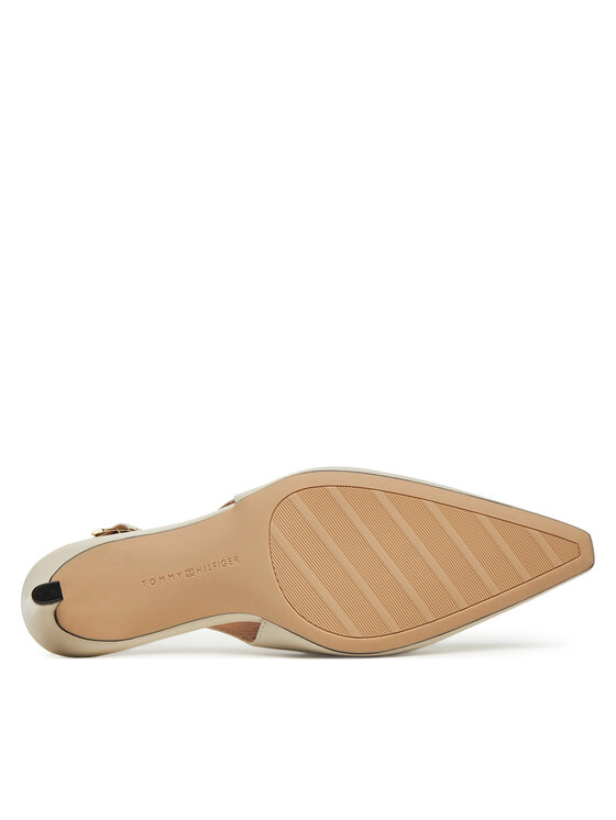Tommy Hilfiger Tommy Hilfiger Sandały Squared Toe FW0FW08636 Beżowy