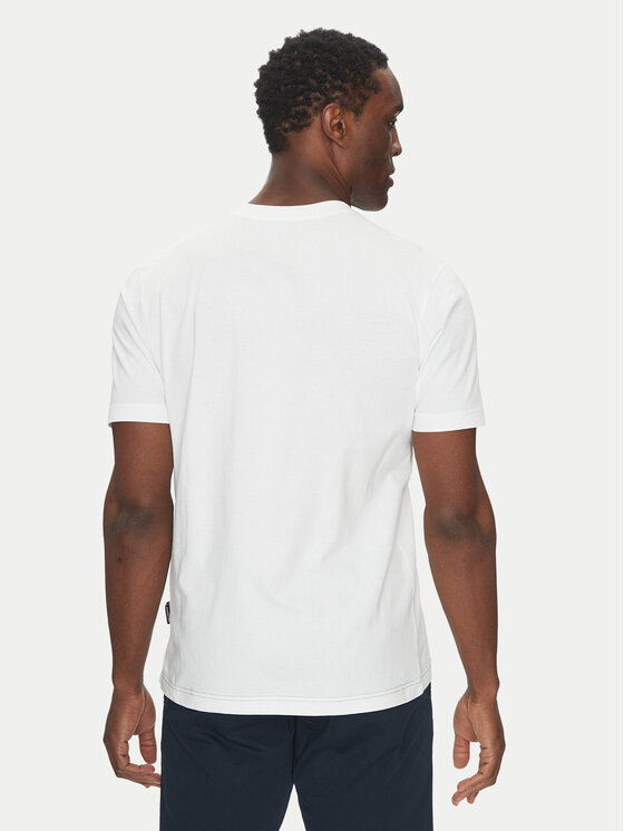 Hechter Paris Hechter Paris T-Shirt 75014 151919 Biały Regular Fit