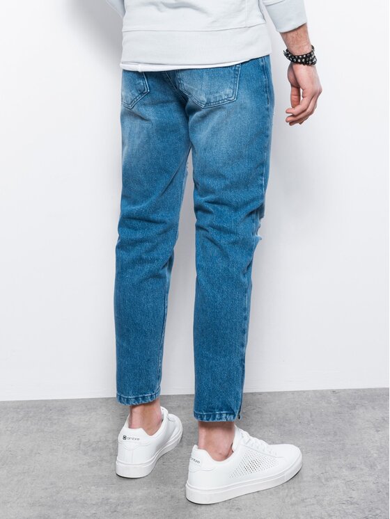 Ombre Ombre Jeansy P1028 Modrá Regular Fit