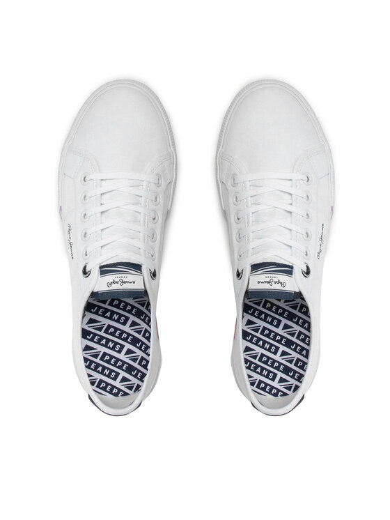 Pepe Jeans Pepe Jeans Πάνινα παπούτσια Brady Basic PMS30816 Λευκό