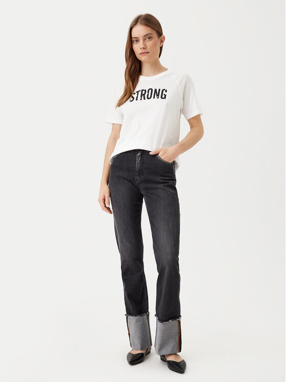 JDY JDY T-särk Nina 15342612 Valge Loose Fit