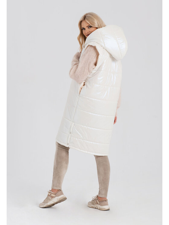 Look Made With Love Look Made With Love Bezrękawnik Pearl Look 934 Biały Feminine Fit