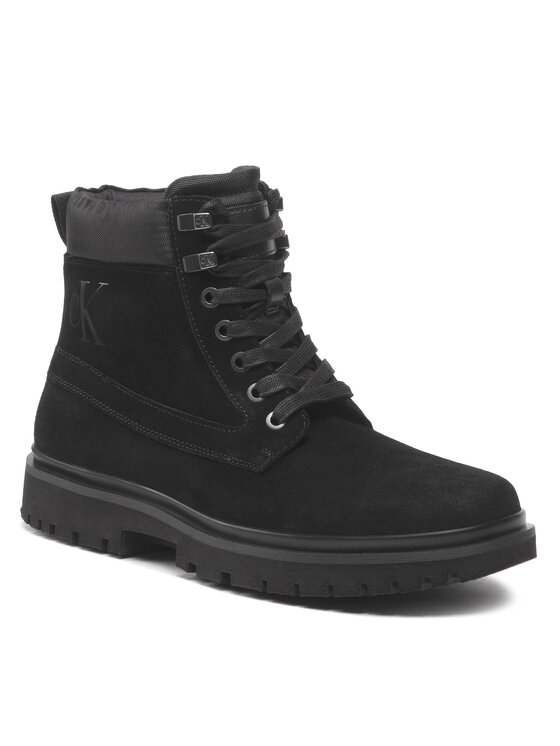 Calvin Klein Jeans Calvin Klein Jeans Ορειβατικά παπούτσια Lug Mid Laceup Boot Hike YM0YM00270 Μαύρο