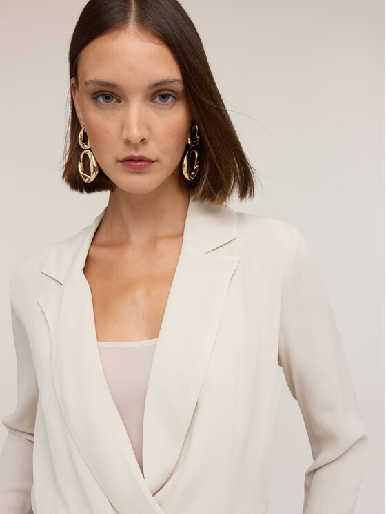 Motivi Motivi Camicia 5076Q000995N003 Crema Regular Fit