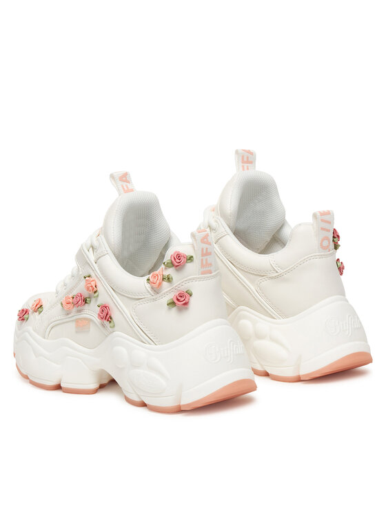 Buffalo Buffalo Sneakersy Binary Rose 2.0 1636665 Biały