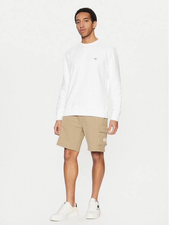 Calvin Klein Jeans Calvin Klein Jeans Felpa J30J327115 Bianco Regular Fit