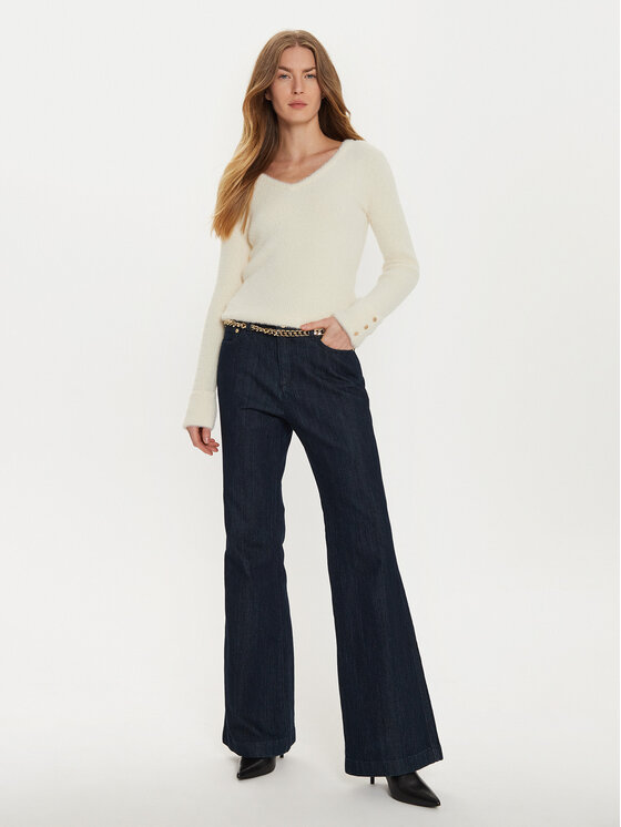 Morgan Morgan Sweter 212-MOOVE Écru Regular Fit