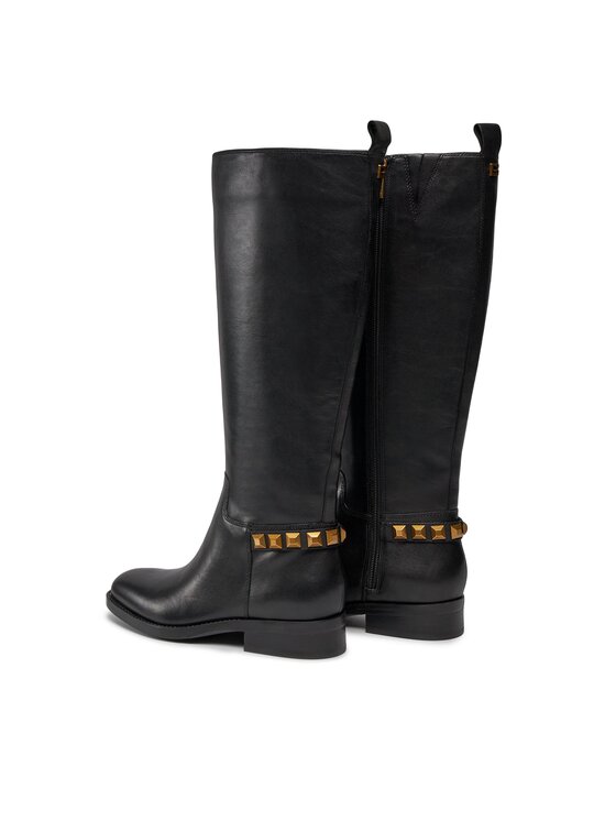 Guess Guess Jātnieku tipa zābaki FL8BYO LEA11 Melns