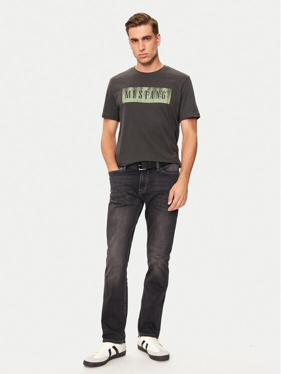 Mustang Mustang T-shirt Austin 1015661 Grigio Regular Fit