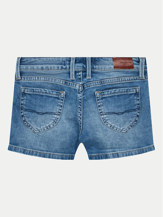 Pepe Jeans Pepe Jeans Kratke traperice Slim Short Jr PG800860MP0 Plava Slim Fit