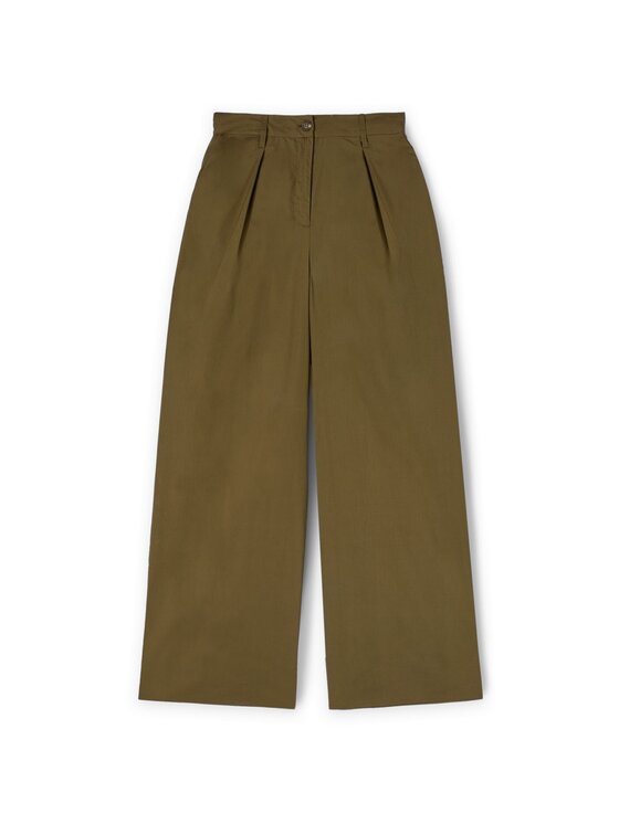 Motivi Motivi Pantaloni di tessuto P061Q004080N035 Verde Over Fit