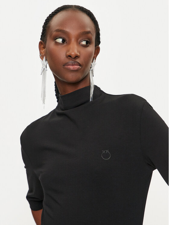 PINKO Pinko Поло Macchina 104167 A1DE Черен Slim Fit