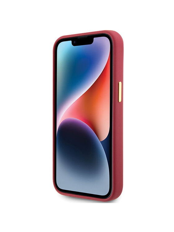 Guess Guess Etui na telefon iPhone 15 Czerwony