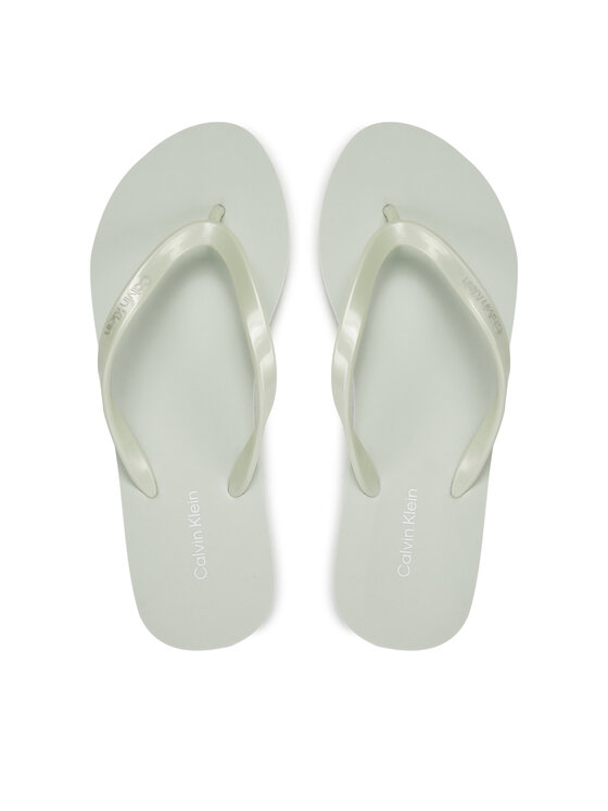 Flip flop Calvin Klein Flip Flop Deboss Logo Met HW0HW02043 Verde