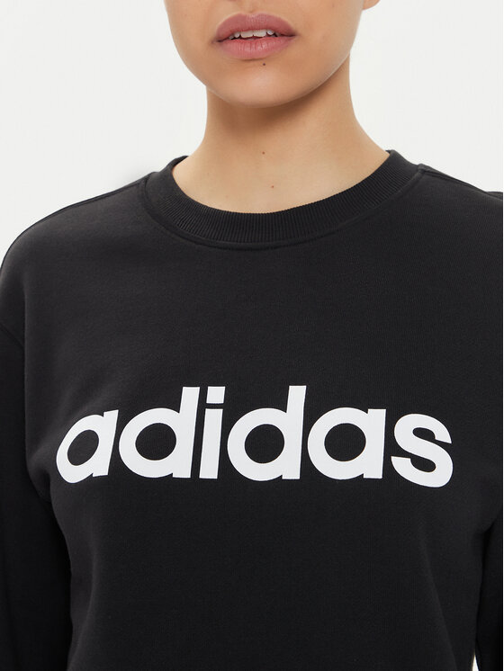 adidas adidas Bluza Essentials Linear IC6878 Czarny Regular Fit