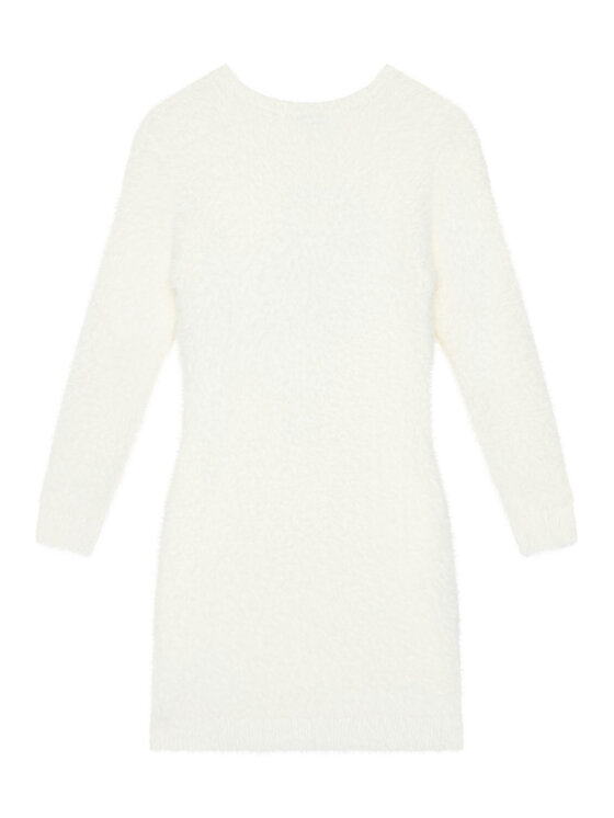 Guess Guess Strickkleid J5BK08 Z0720 Écru Regular Fit