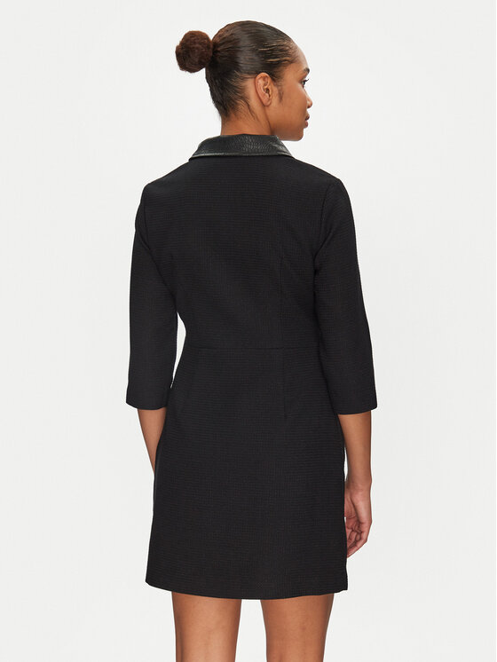 Morgan Morgan Rochie tricotată 251-RUBIBI Negru Slim Fit