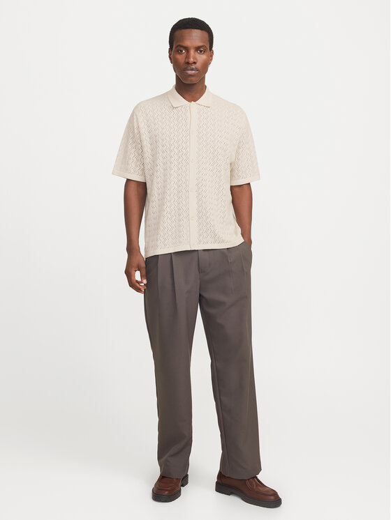 Jack&Jones Jack&Jones Marškiniai Tyler 12272863 Écru Loose Fit